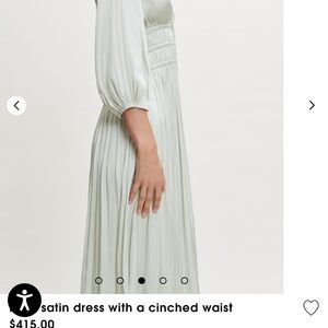 Maje Light Green Long Sleeve Dress